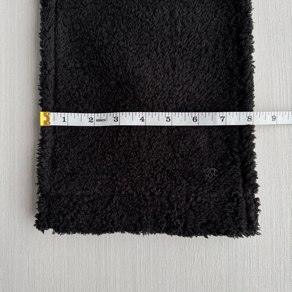 LULULEMON Customizable Snap Skinny Fleece Scarf OS Black Gorpcore Outdoor Casual - Picture 10 of 13